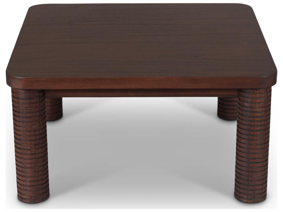 Luna Square Coffee Table in Roasted Coffee Mindi Wood
