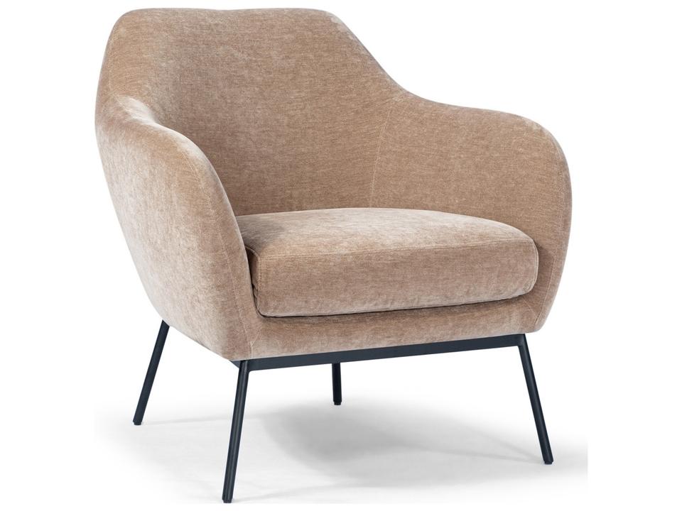 Metro Zurich Accent Chair in Chocolate Chenille Fabric