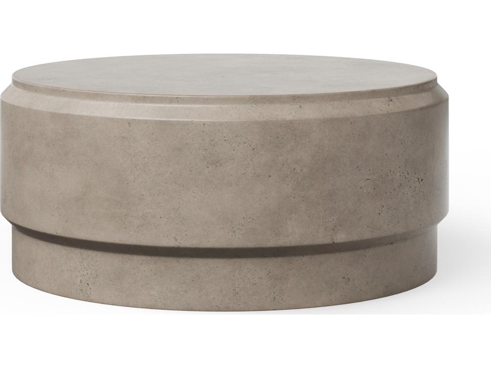 Mixx Barrel Coffee Table 39-inch Round Concrete