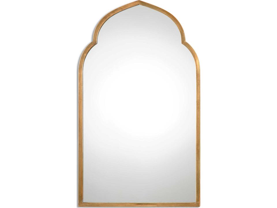 Kenitra Gold Arch Mirror in Antiqued Gold