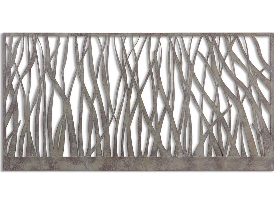Amadahy Hand Forged Metal Wall Art in Rust Olive with Aged Gray Undertones