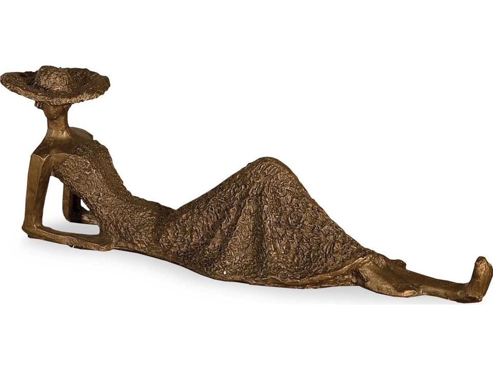 Summer Days Sculpture Heavily Textured Antique Bronze