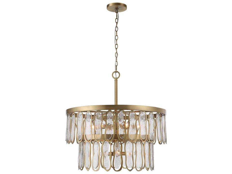 Aurelie 9-Light Pendant Light in Antique Brass