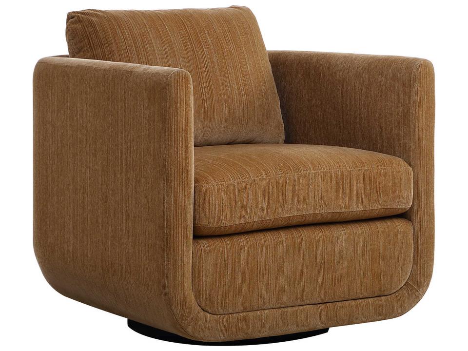 Abound Swivel Brown Accent Chair