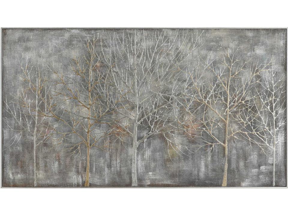 Parkview Hand-Painted Canvas Landscape Art with Textured Accents