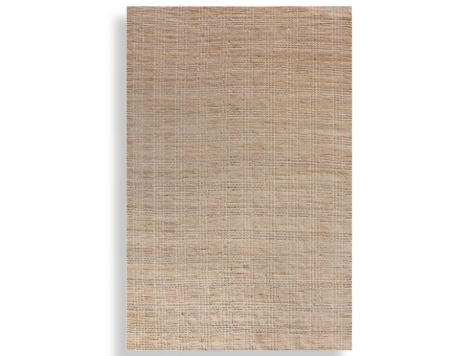 Baxton Hand Woven Wool Jute Area Rug Beige Natural