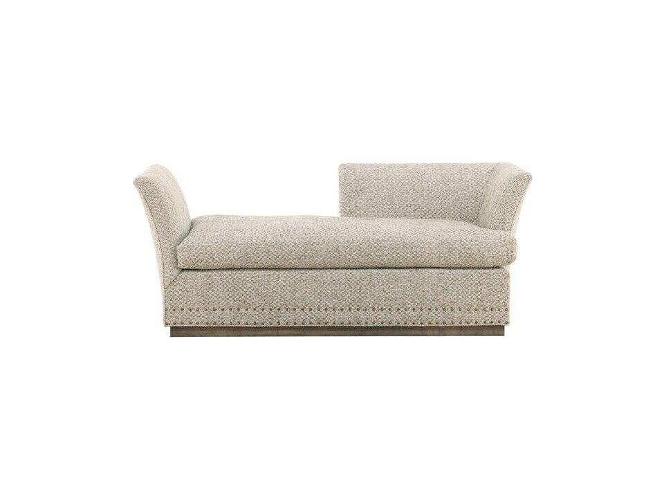 Millington Right Arm Upholstered Chaise in Beige Fabric