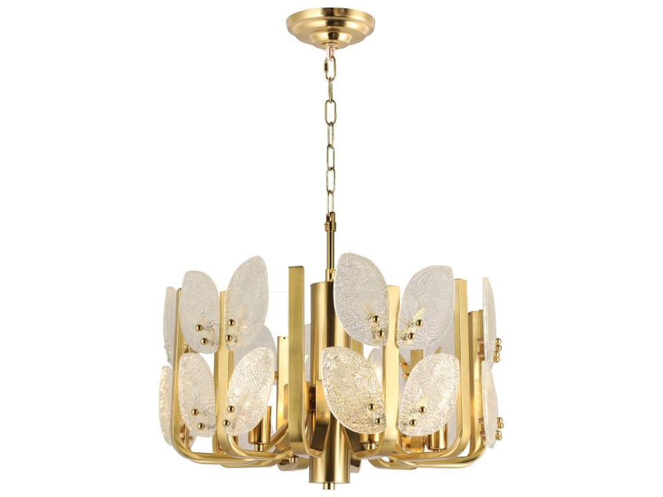 Brass Tax Chandelier Satin Brass 6-Light 19.7"W