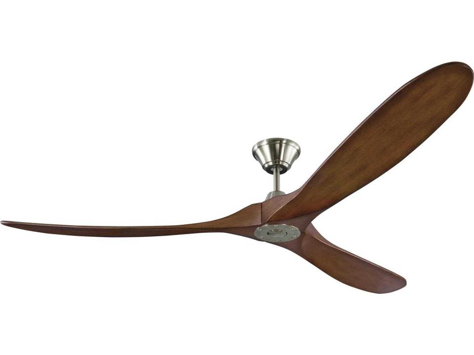 Maverick 70 Inch Ceiling Fan Brushed Steel Koa
