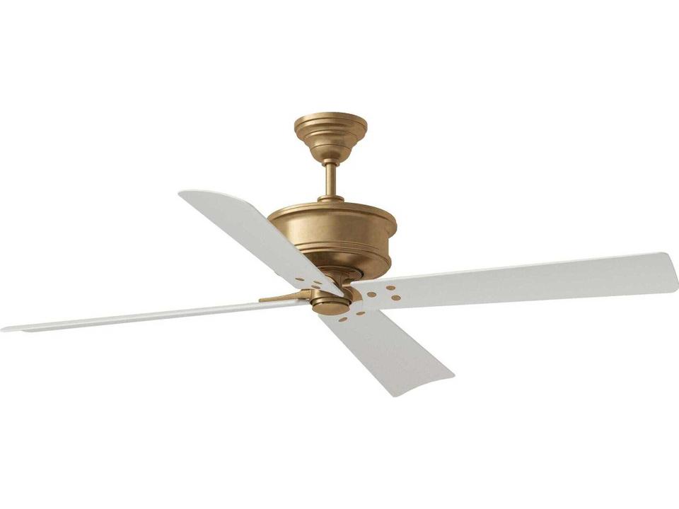 Subway 56 Inch Ceiling Fan Hand Rubbed Antique Brass