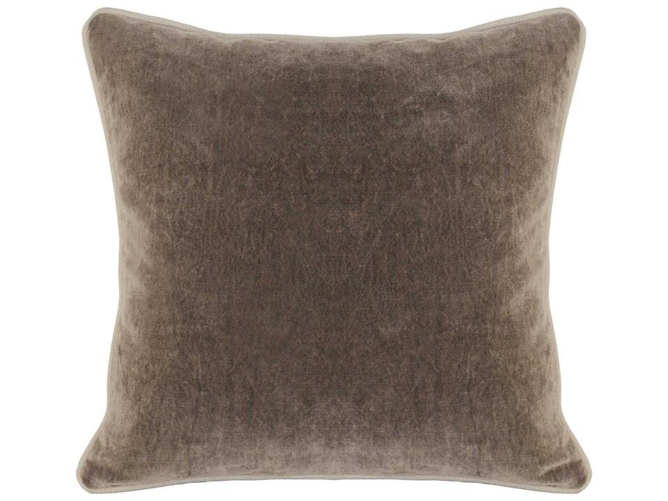 Harriet 100% Cotton Velvet Throw Pillow in Brown