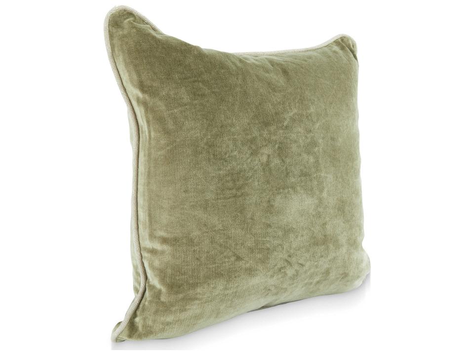 SLD Heirloom Velvet Pillow Cover in Velvet Moss 18x18 Inches