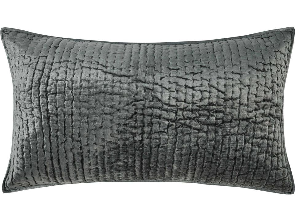Bari 2-Piece Velvet King Sham Set in Bay Green