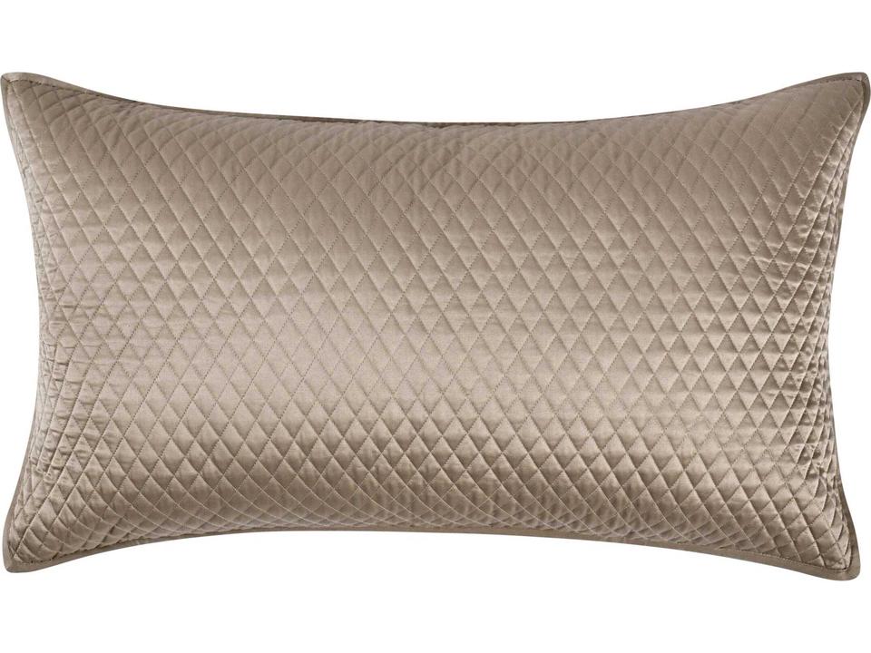 Winthrop Natural King Sham Quilted Diamond Pattern