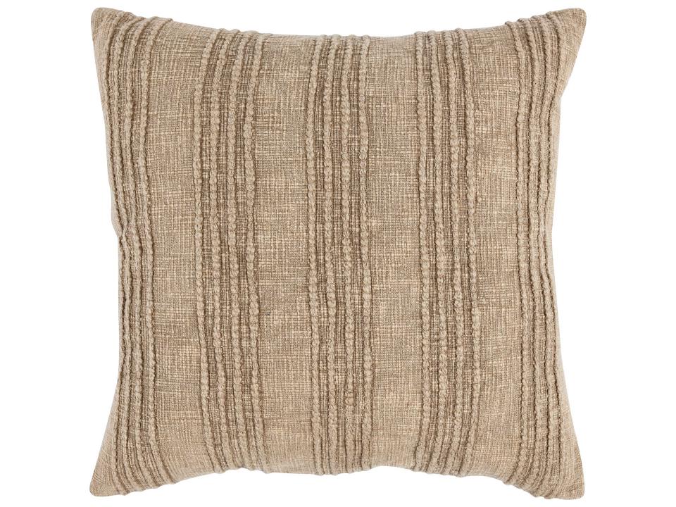 Hannah 22-Inch Square Natural Cotton Accent Pillow