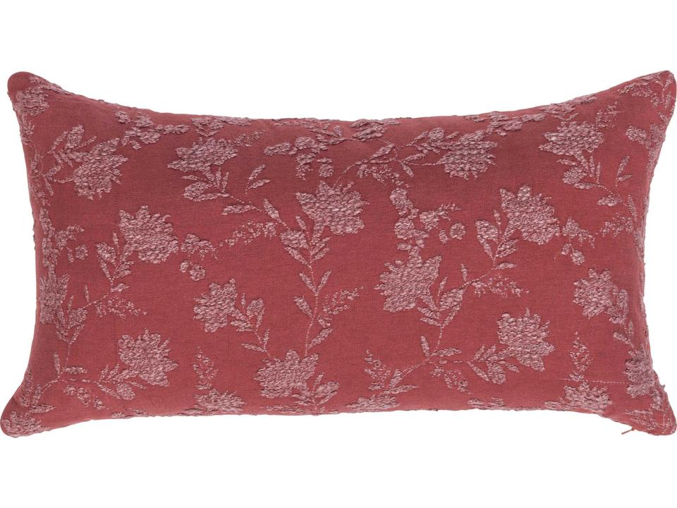 Rosecliff Rectangular Accent Pillow in Burgundy Red
