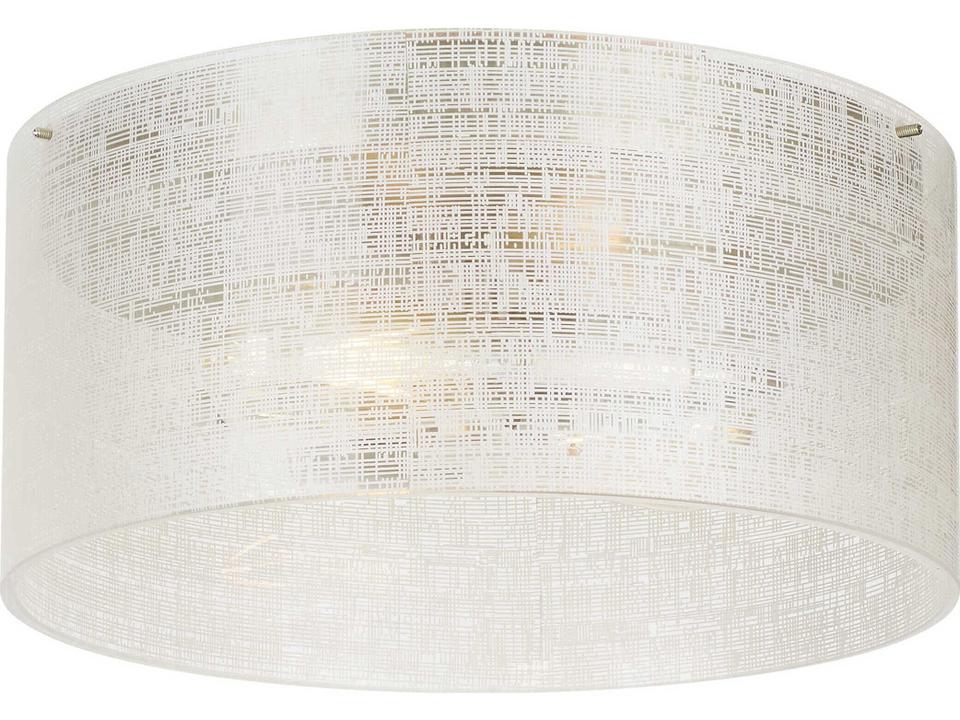 Vetra 2-Light Satin Nickel White Flush Mount