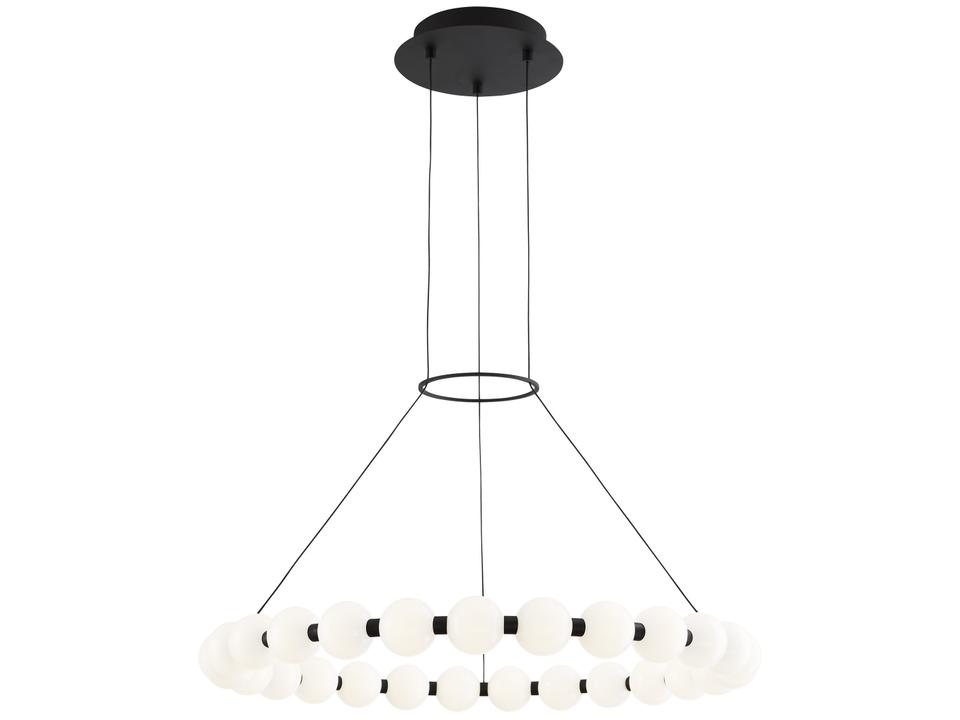 Orbet 30 Inch LED Chandelier in Nightshade Black