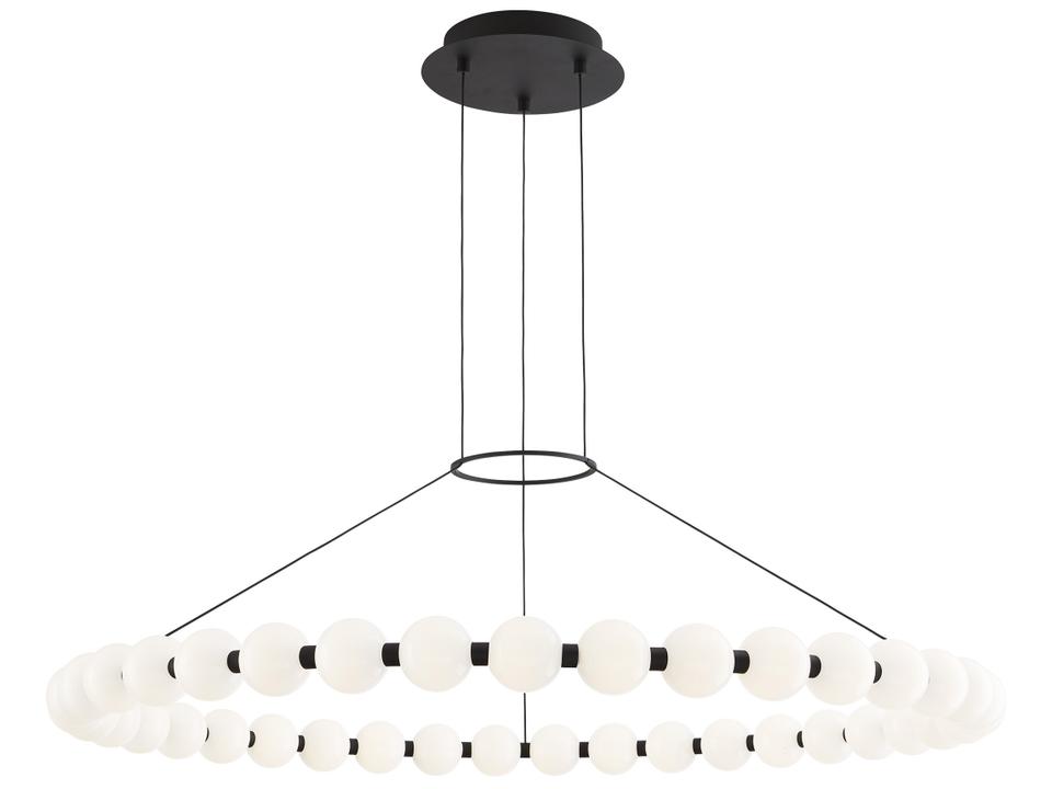 Orbet 42-Inch Chandelier in Nightshade Black