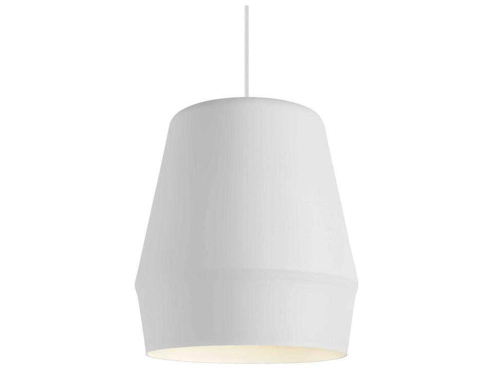 Allea 1-Light Matte White Tapered Pendant Light