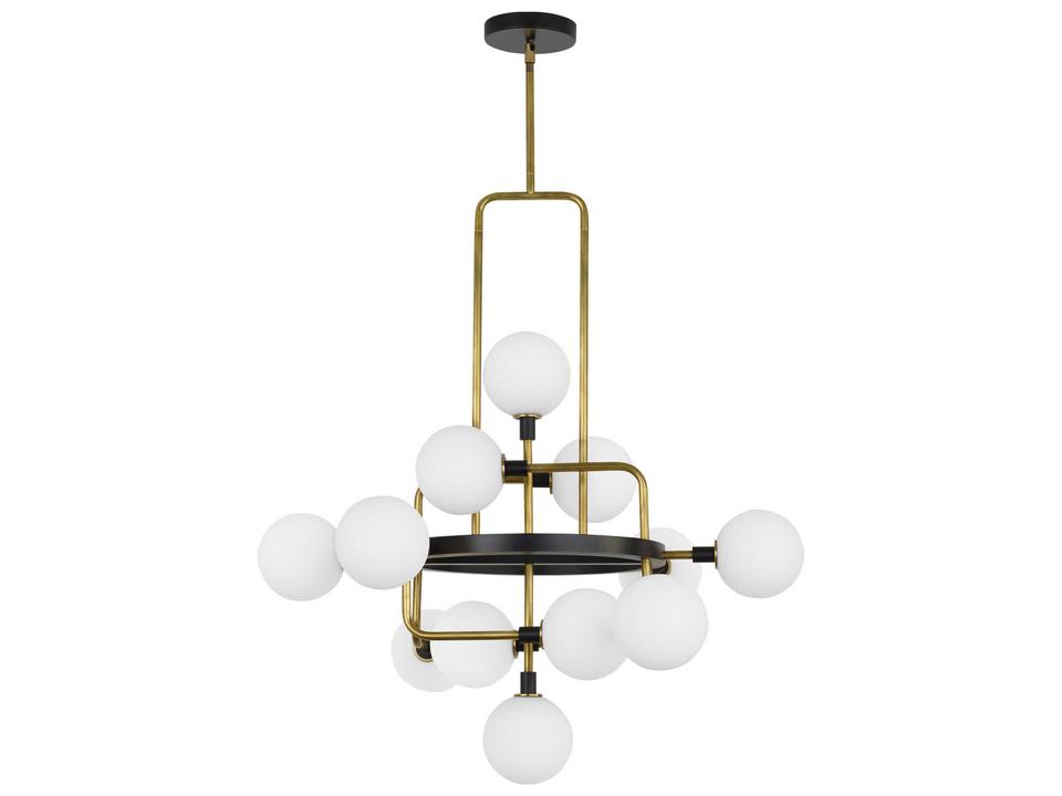 Viaggio Chandelier Mid-Century Globe Light