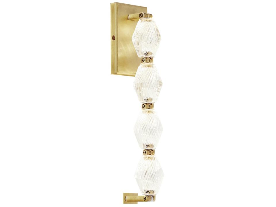 Collier 1-Light Integrated LED Wall Sconce Natural Brass