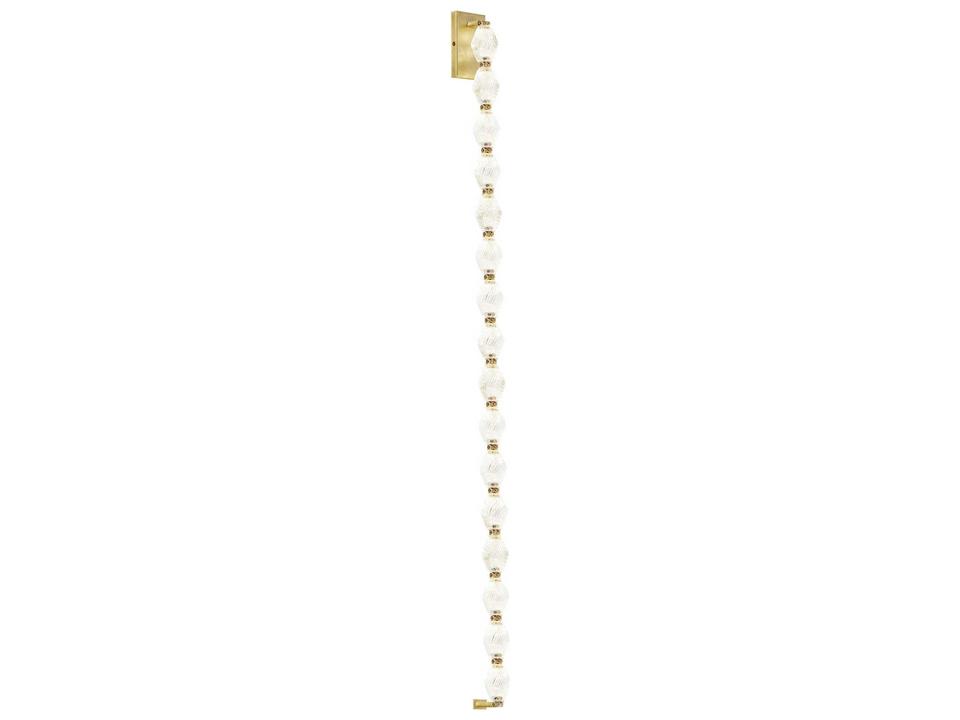 Collier Integrated LED Wall Sconce in Natural Brass