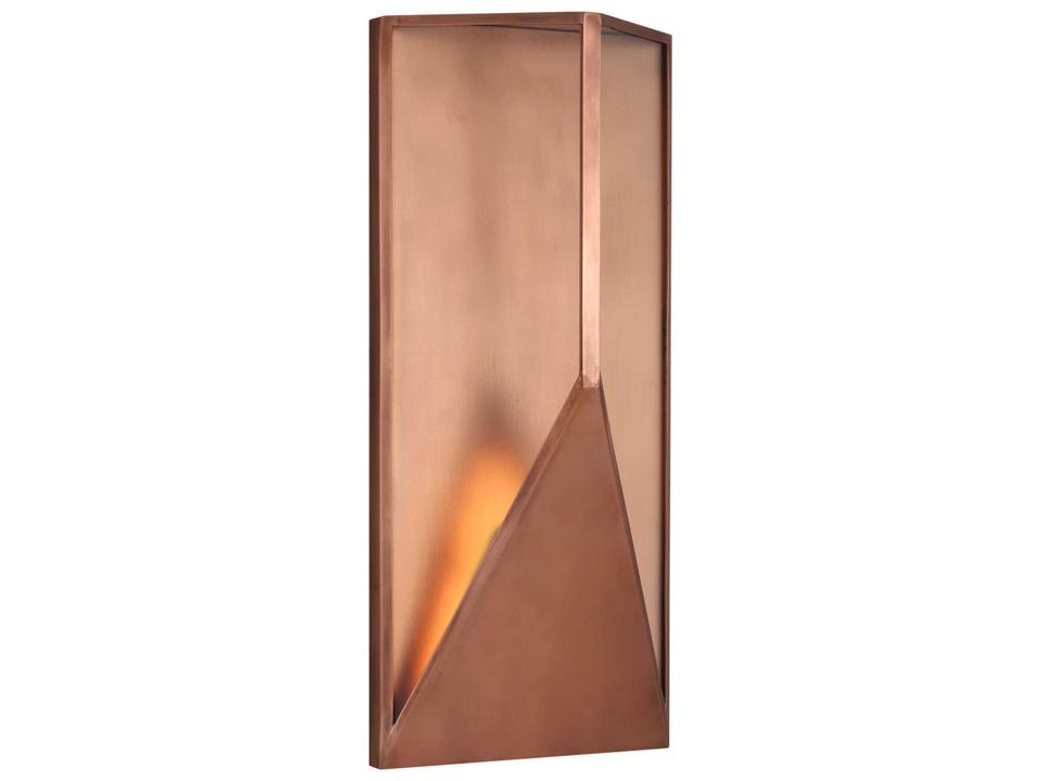 Punto LED Outdoor Wall Sconce in Natural Copper by Kelly Wearstler