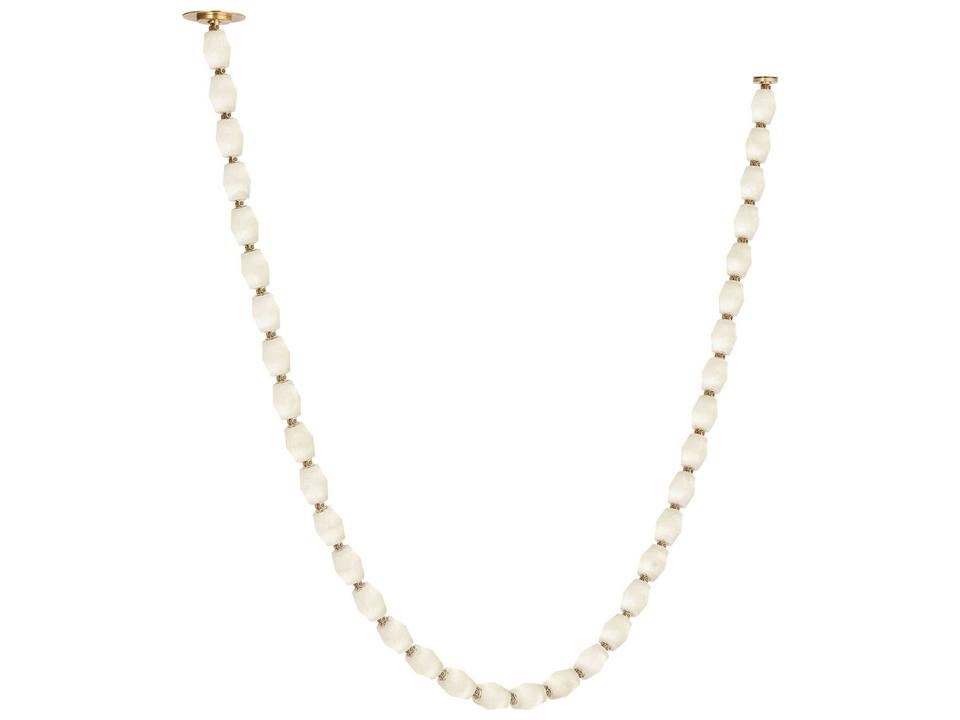 Collier Integrated LED Linear Chandelier with Alabaster Glass