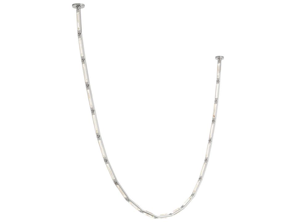 Catena 20-Light Polished Nickel Linear Chandelier