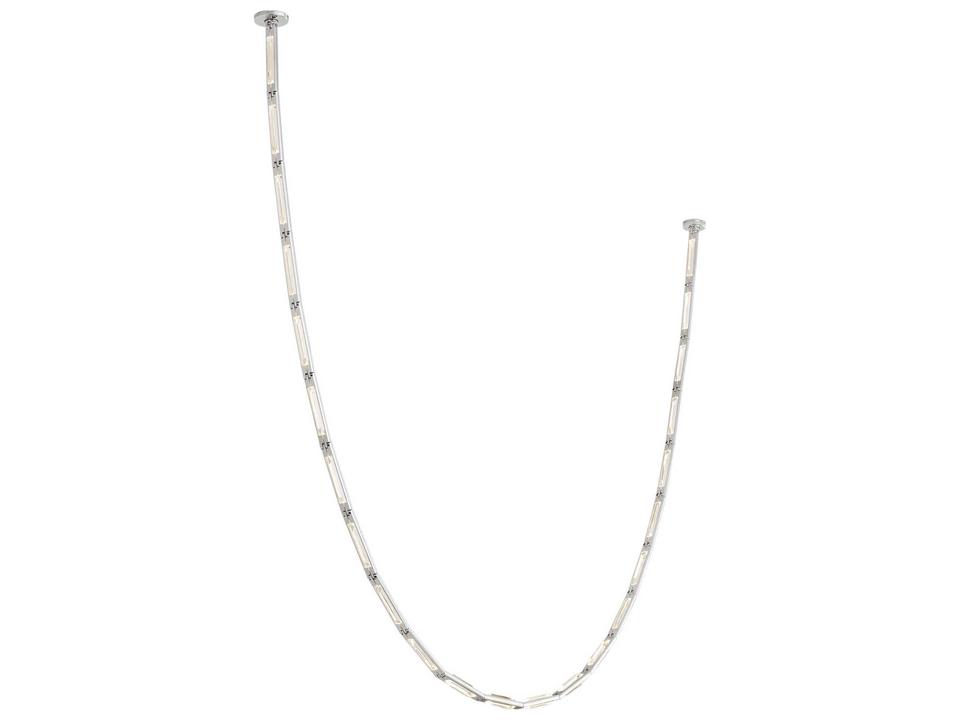 Catena 23-Light Linear Chandelier in Polished Nickel