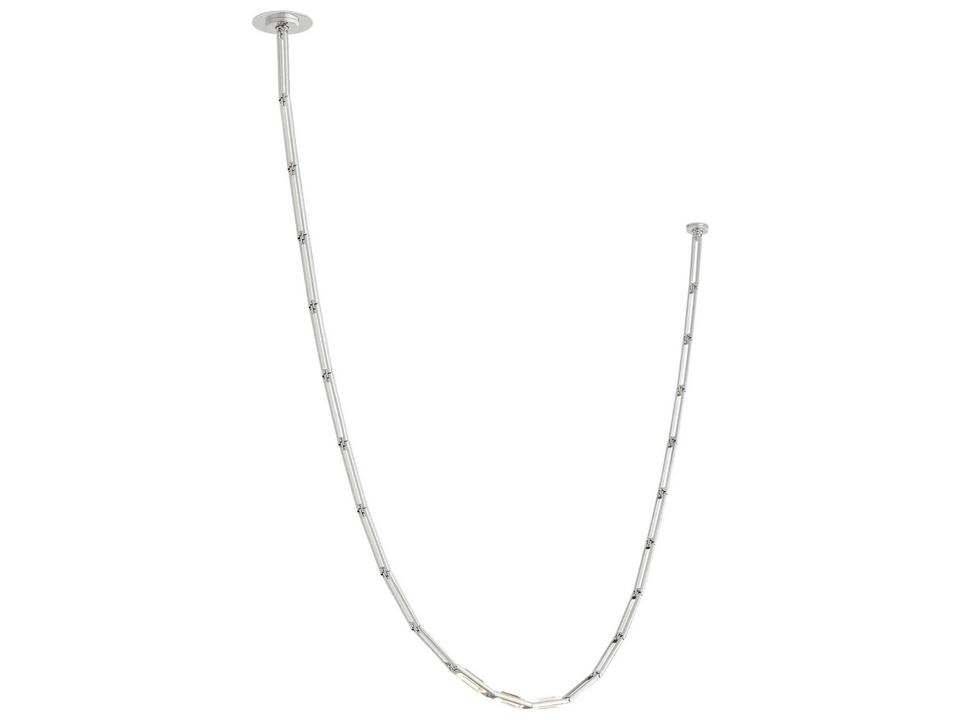 Catena 3-Light Polished Nickel Linear Chandelier