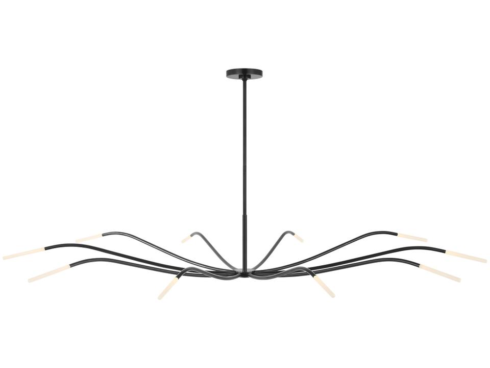Sean Lavin Lajos 10-Light LED Chandelier in Bronze with K9 Crystal