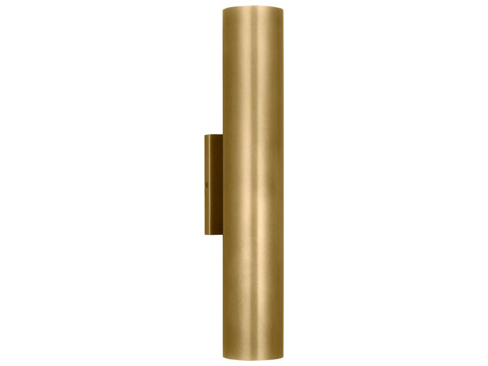Pressa LED Outdoor Wall Sconce in Natural Brass by Sean Lavin