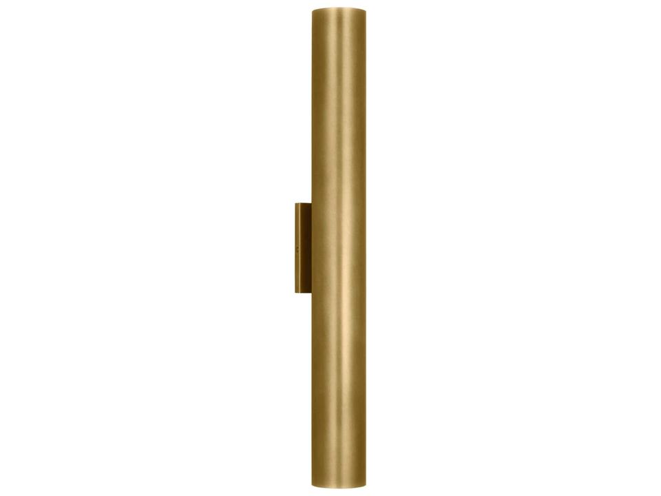 Pressa LED Outdoor Wall Sconce Natural Brass