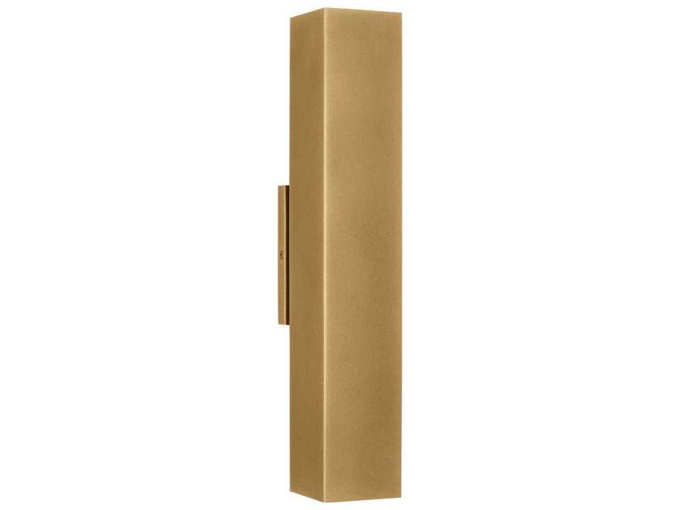 Pressa LED Outdoor Wall Sconce in Natural Brass