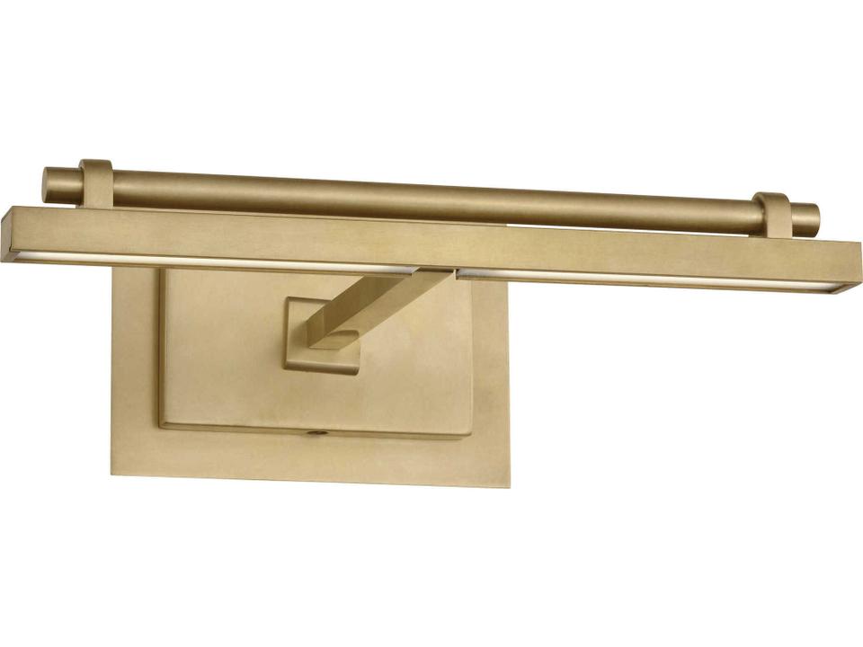 Kal 12-Inch 1-Light LED Picture Light in Natural Brass