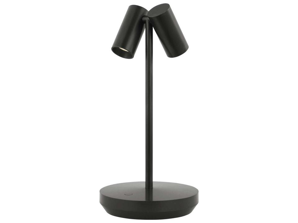 Doppia 2-Light Rechargeable Outdoor Table Lamp in Bronze