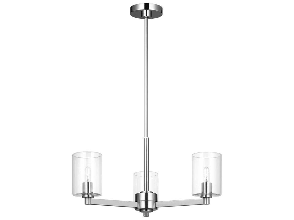 3-Light Fullton Chandelier in Chrome