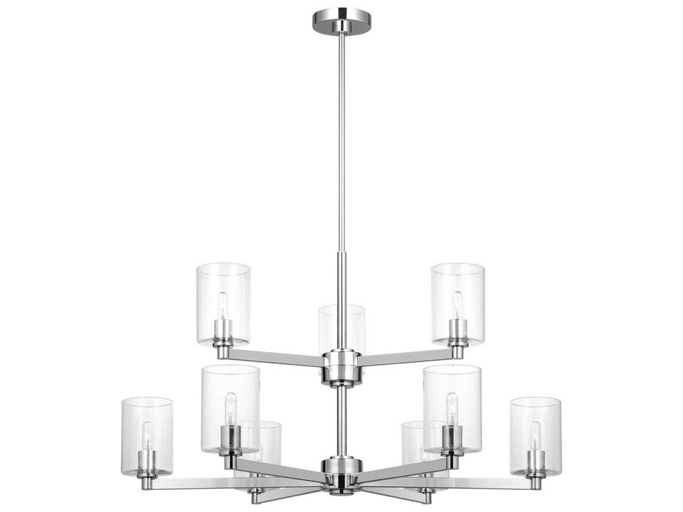 9-Light Fullton Chandelier in Chrome