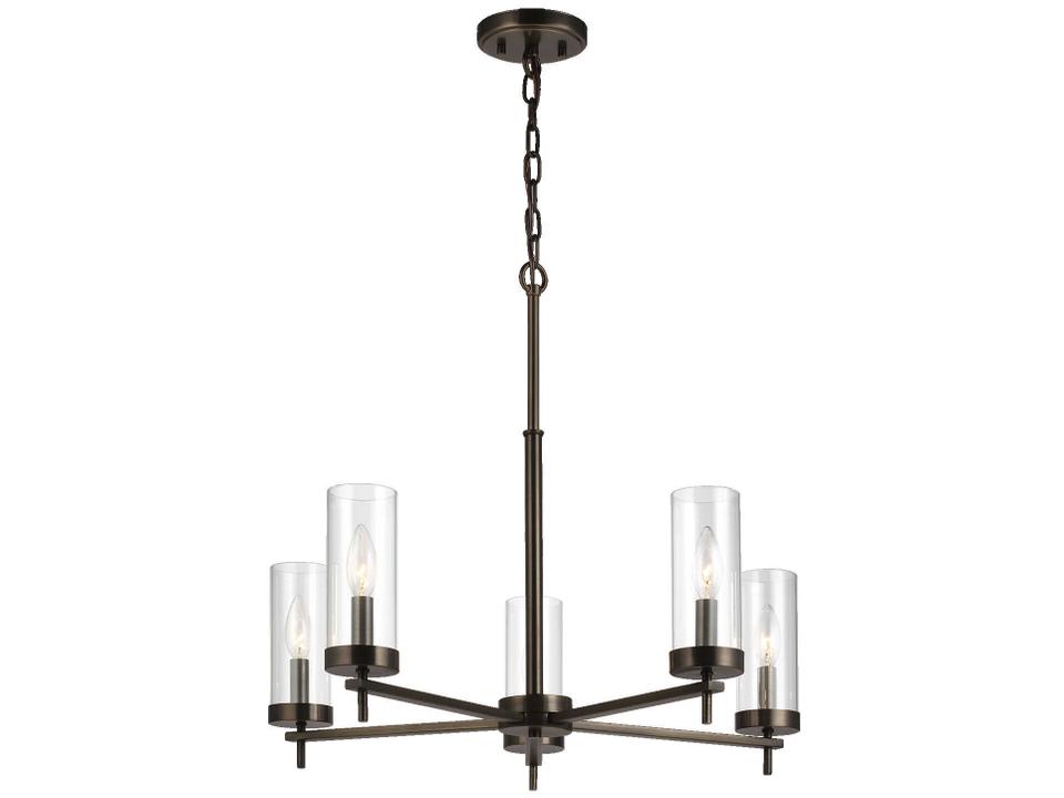 5-Light Zire Chandelier in Brushed Oil Rubbed Bronze