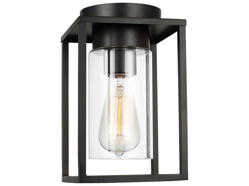 Vado One Light Outdoor Flush Mount in Antique Bronze