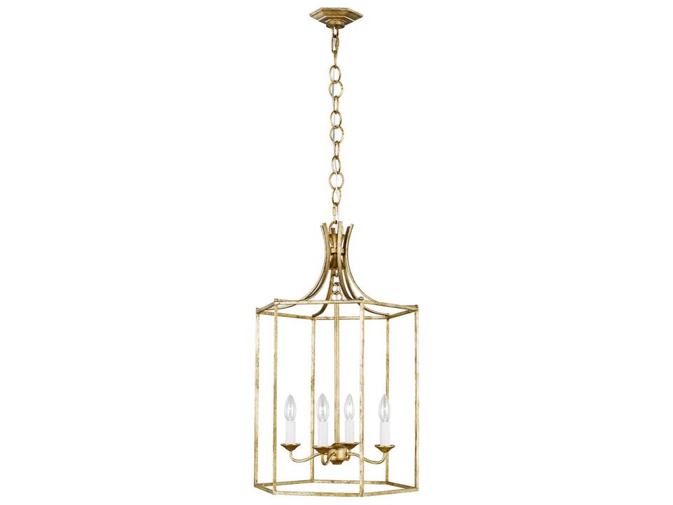 Bantry House 4-Light Candelabra Pendant Light in Antique Gild