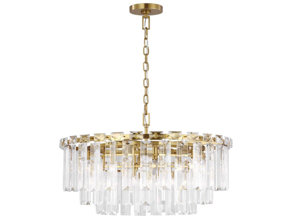 16-Light Arden Chandelier in Burnished Brass