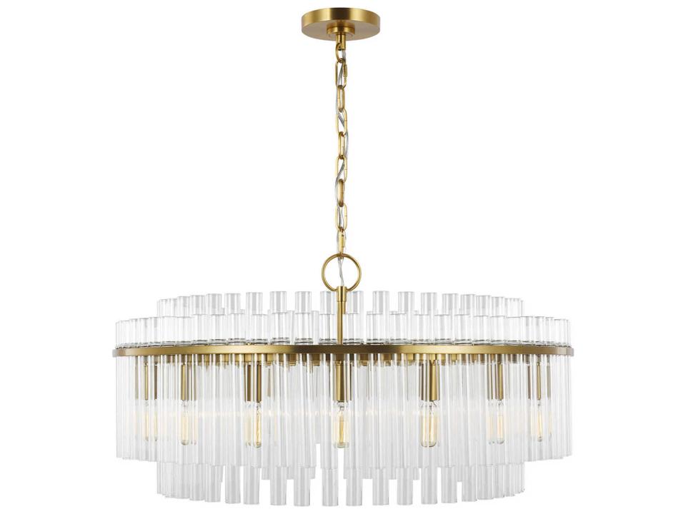 16-Light Beckett Chandelier in Burnished Brass