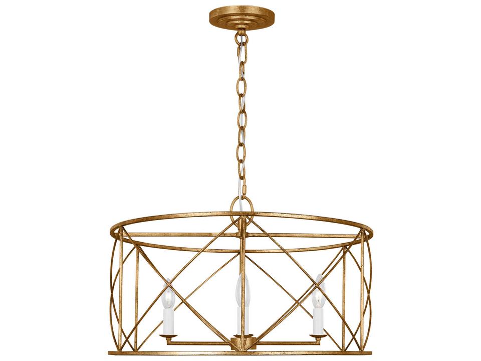 4-Light Beatrix Chandelier in Antique Gild
