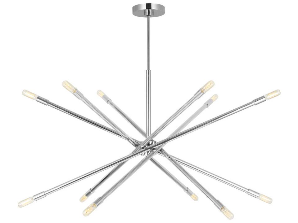 12-Light Eastyn Chandelier in Polished Nickel