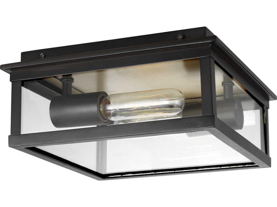 Freeport 2-Light Outdoor Flush Mount in Heritage Copper
