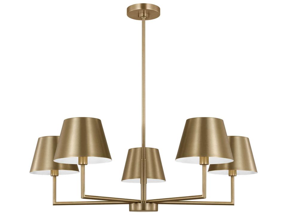 Ender 5-Light Chandelier in Satin Brass