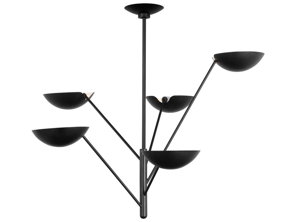 5-Light Nevel Chandelier in Aged Iron